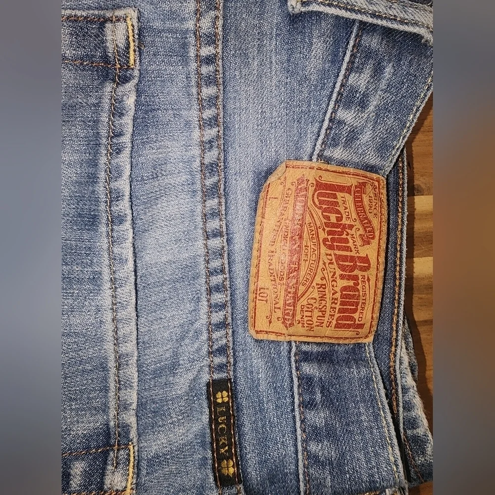 Lucky Brand 181 Jeans Mens 38x27 Blue Relaxed Bootleg light Wash Denim